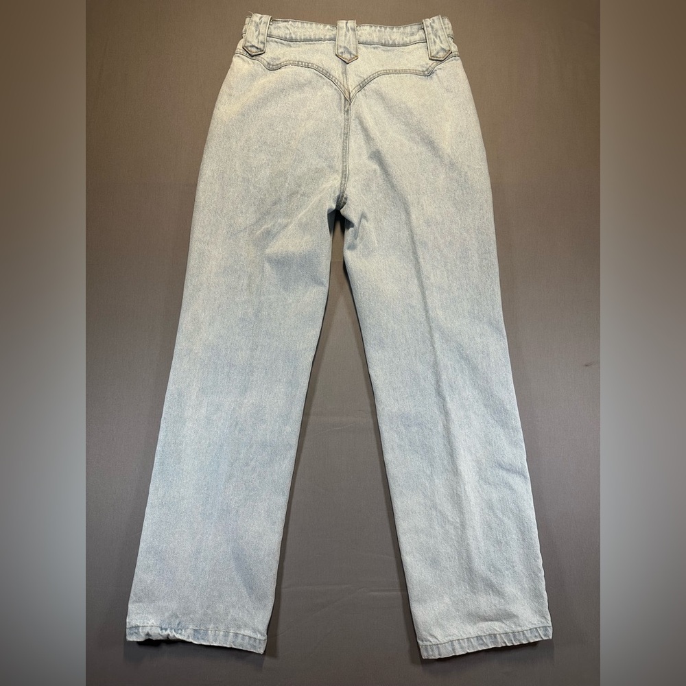 Et Clet Western Embroidered Flame Detail Straight Leg Jeans - Womens Small - Picture 10 of 16